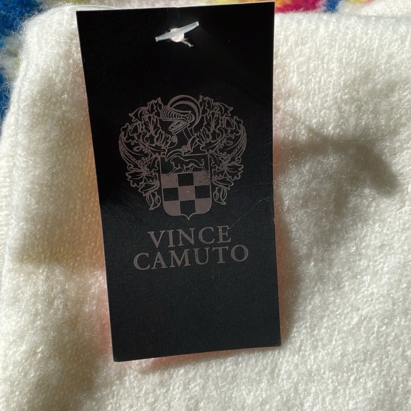 NWT Medium Vince Camuto Fair Isle Mock Neck Knit Sweater - Picture 5 of 8